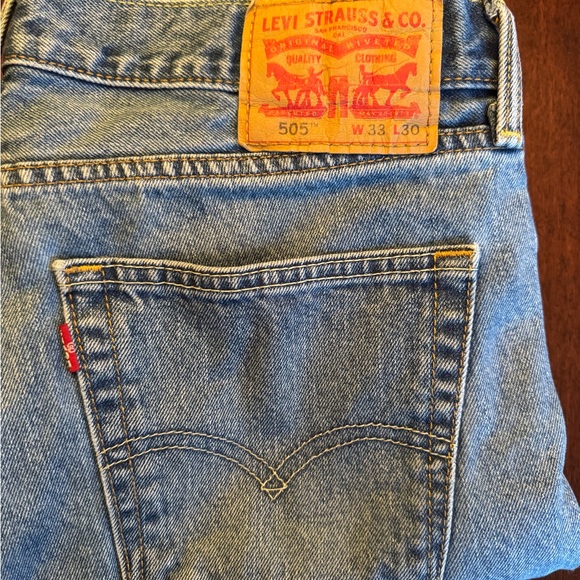 Levi's Classic 505 Straight Blue Jeans - Picture 10 of 10